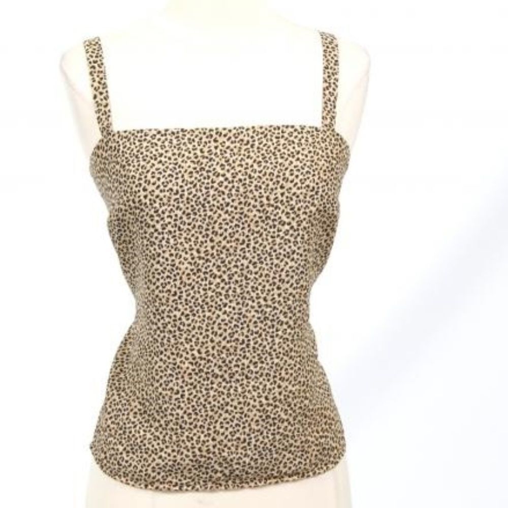 Halogen Animal Print Tank Top Size 14P 14 Petite